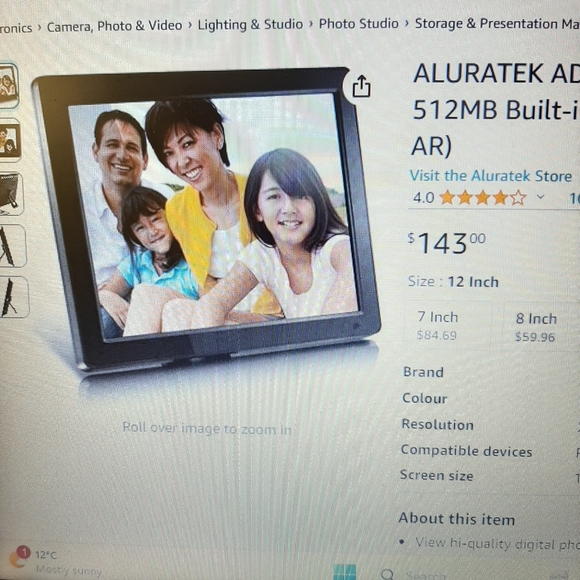 Memory Frame digital photo frame 10 x 13 inches - Picture 5 of 5